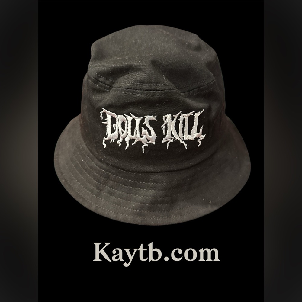 Dolls Kill Black Streetwear Bucket Hat